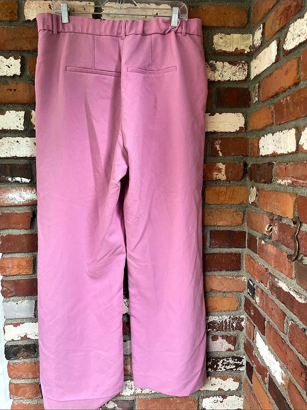 Abercrombie & Fitch Wide Leg Pants Pink Size 33 (16) - Picture 2 of 6